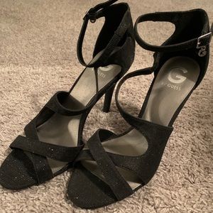 GUESS SPARKLE strappy heels